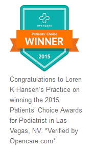 Patients' Choice Awards for Podiatrists 2015